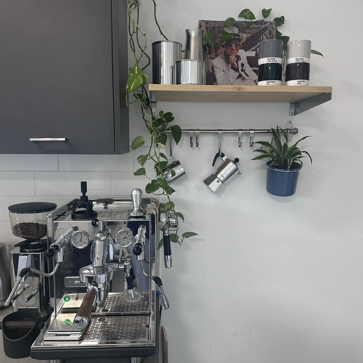Bar's coffee station
